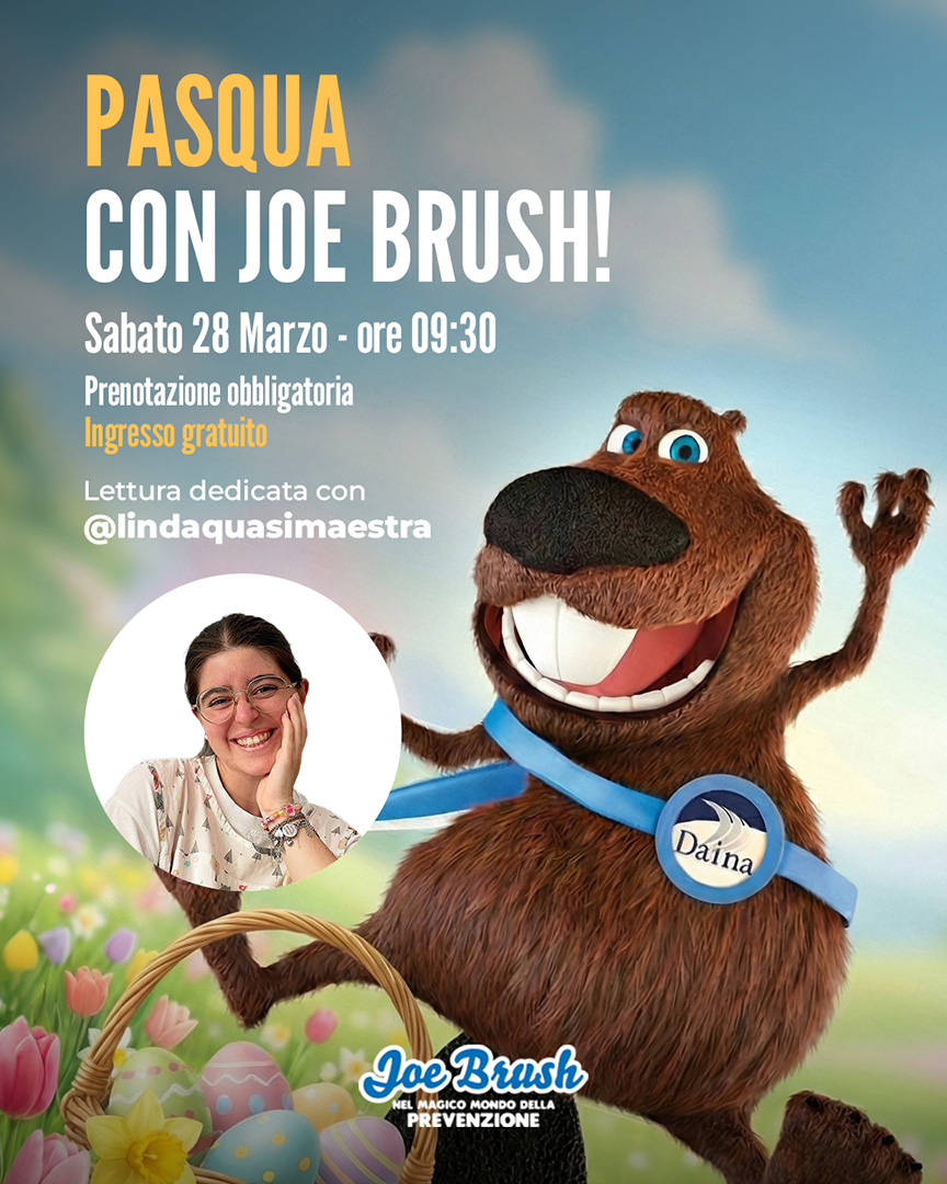 Nella tana di Joe Brush insieme a Lindaquasimaestra, una Pasqua tra gioco e prevenzione