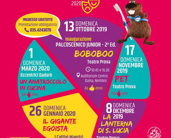 PALCOSCENICO JUNIOR 2019 – RASSEGNA TEATRALE PER BAMBINI